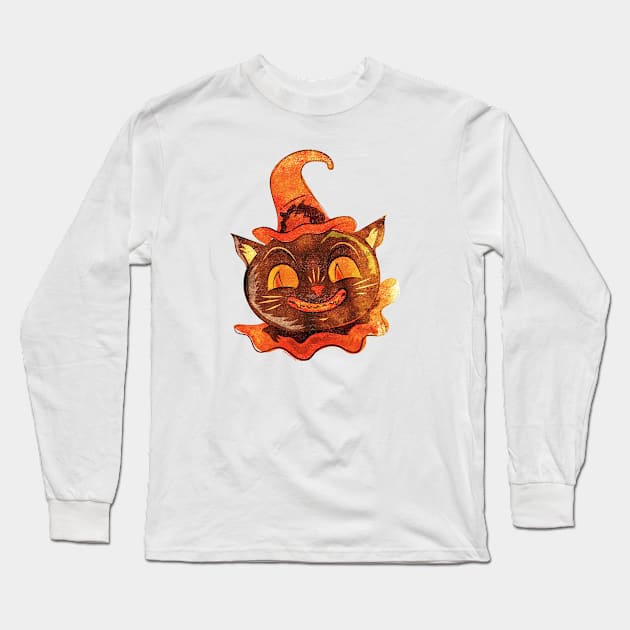 Clown Cat Long Sleeve T-Shirt by zerostreet